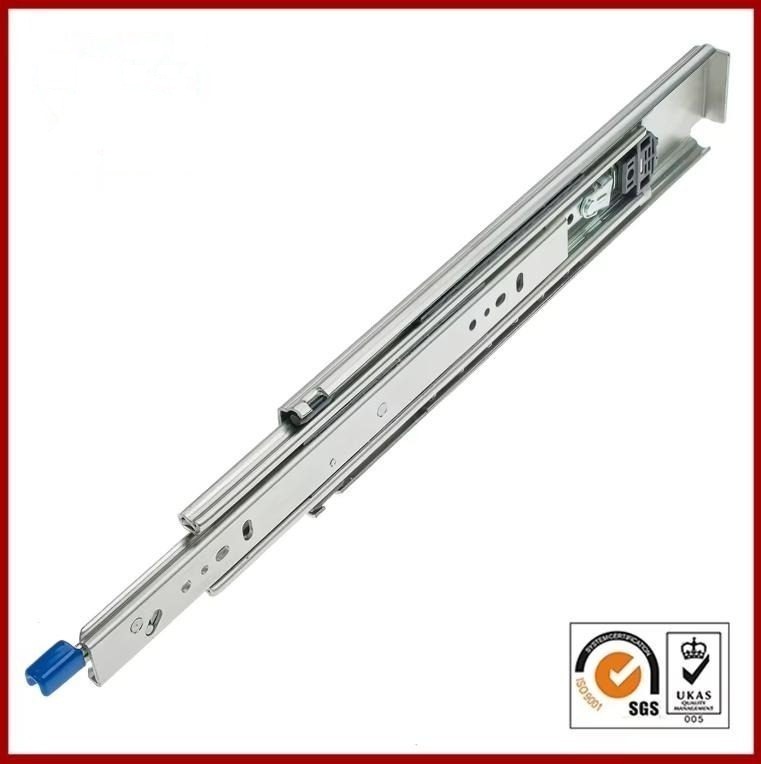 76mm Durable Loading 225kgs Capactiy Furniture Hardware Ball Bearing Lock-in Lock-out Drawer Slides - Drawer Slides and