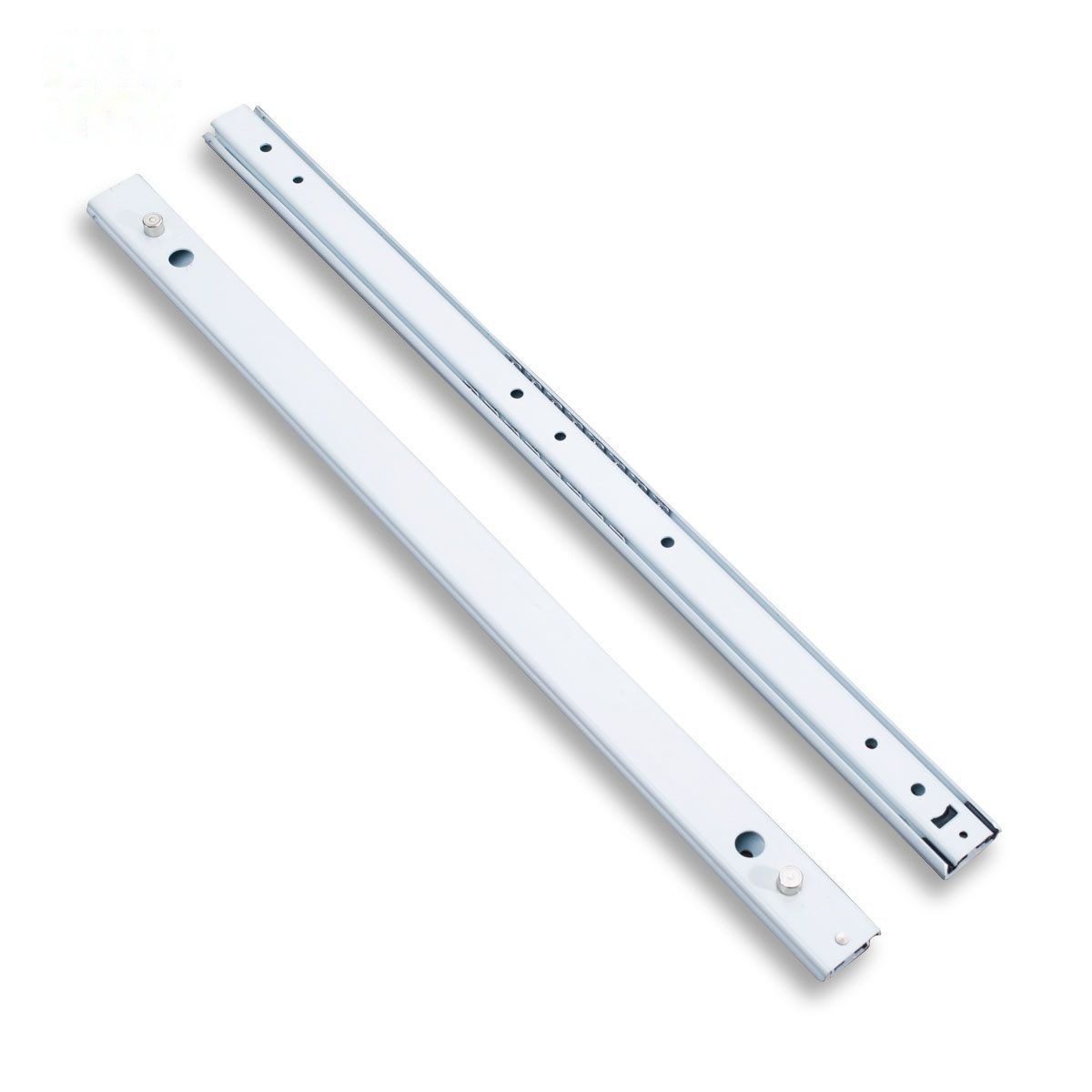 27mm Electrophoretic White Ball Bearing Slides Anti-Rust Slim Drawer Rails for Furniture - 27mm Electrophoretic White Sl