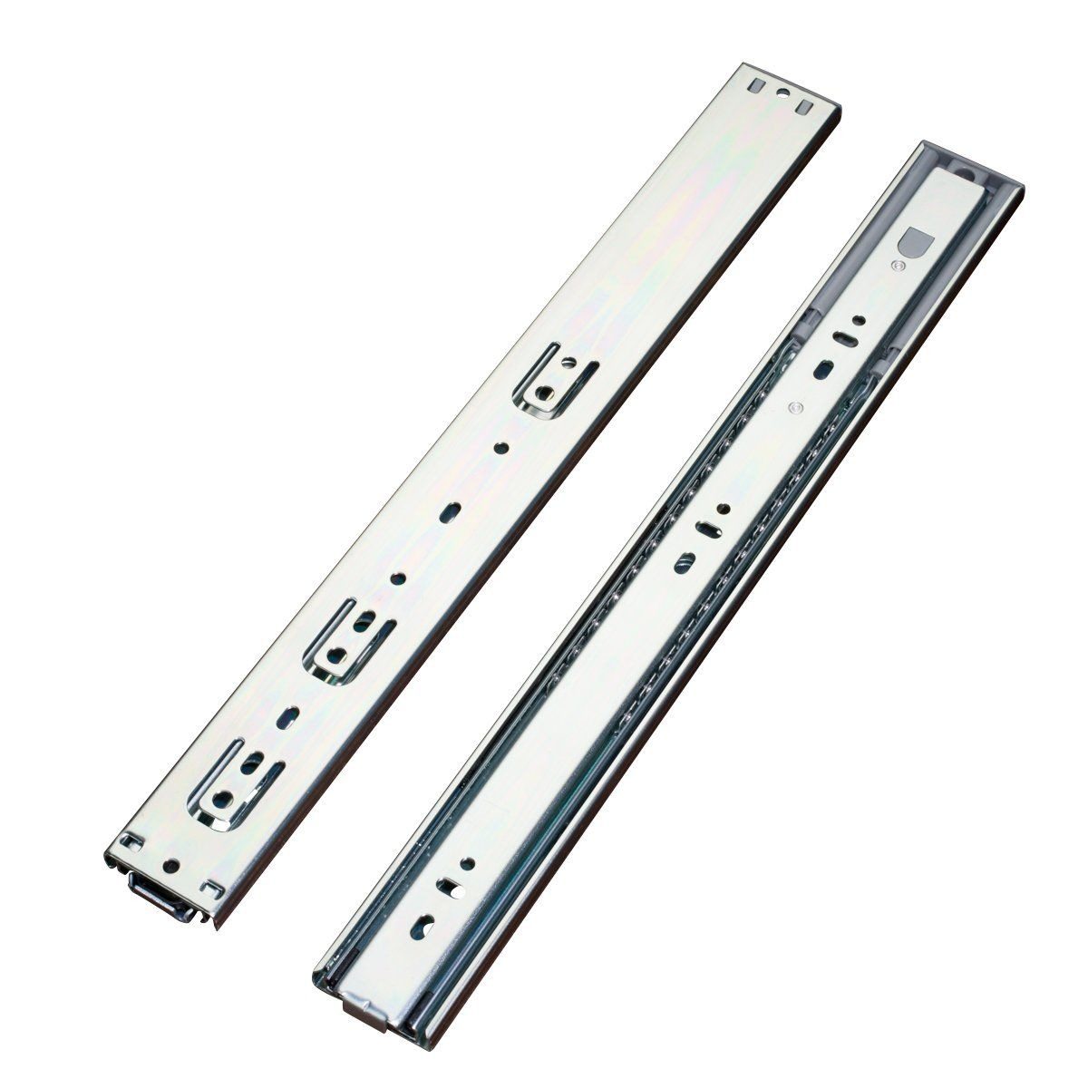 High Quality 45mm Telescopic Channel Push to Open Drawer Slide Ball Bearing Slide Cabinet Slides Push Open - Ball Bearin