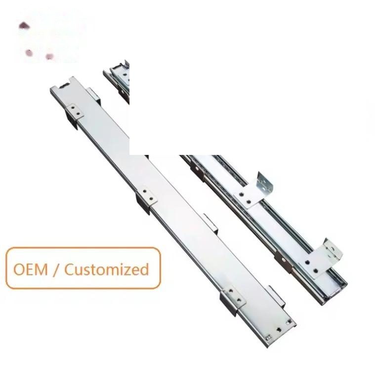 45mm Wide Loading Capacity 45kgs Furniture Hardware with Bayonets Drawer Slides - Telescopic Rails and Linear Guide Rail