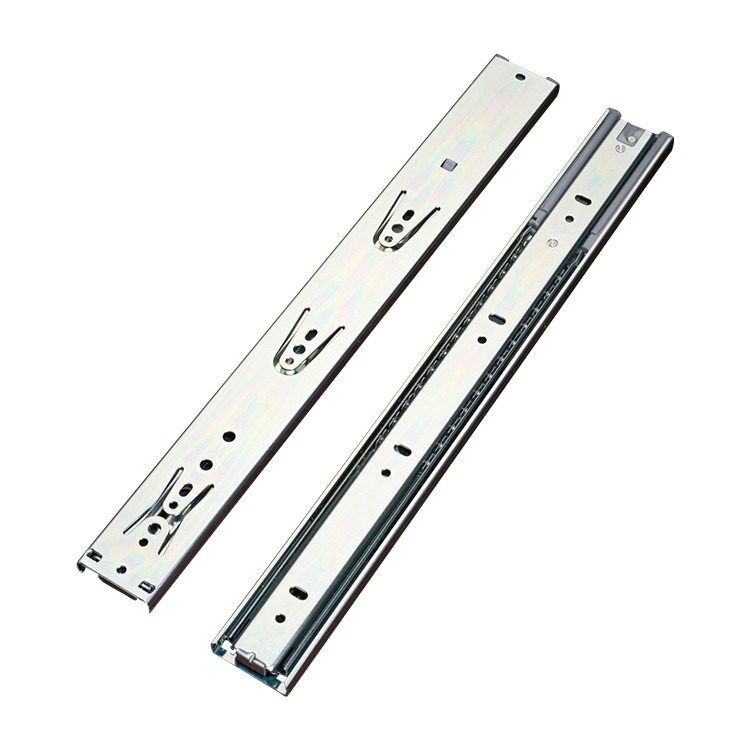 45mm 3 Fold Soft Closing Full Extension Telescopic Rails for Kitchen Cabinets - Buffer Telescopic Rail and Soft Closing