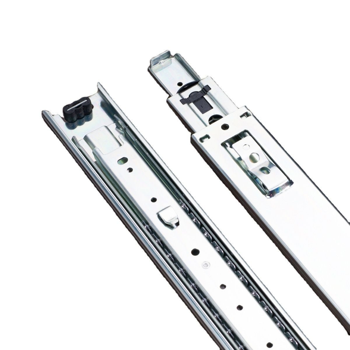 45mm Cold Rolled Steel Ball Bearing Drawer Slide Rail Special Bayonet Mount Triple Extension Tool Box Slide Rails - Ball