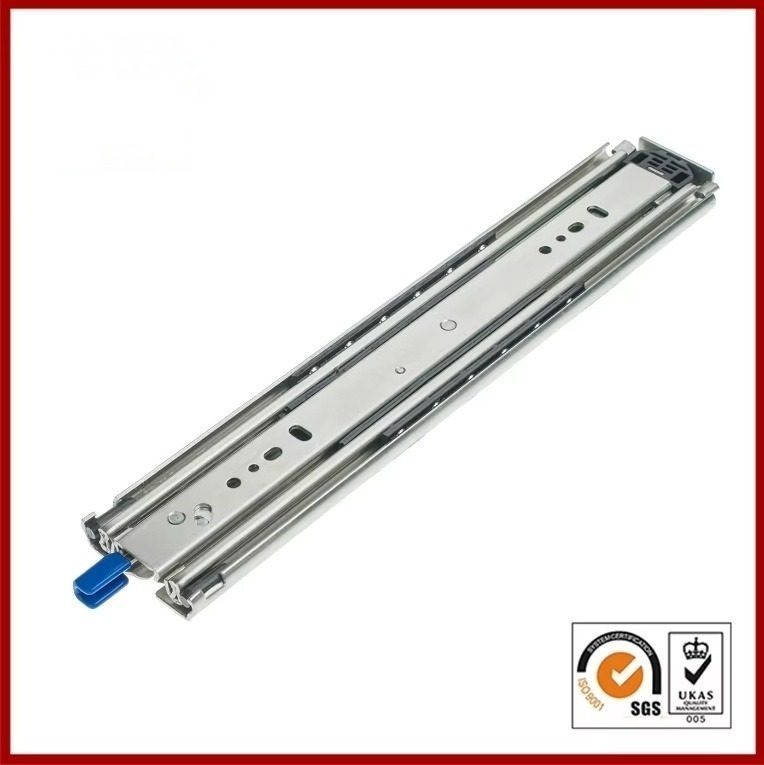 Foshan 76mm Width High Quality Furniture Hardware Ball Bearing Drawer Slides - Drawer Slides and Drawer Slide