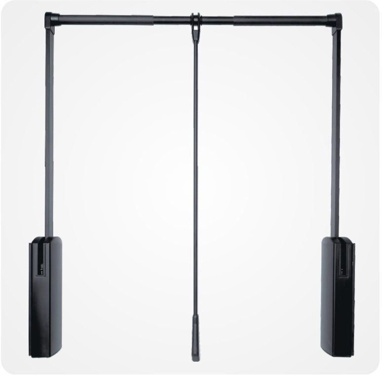 G22 New Arrival Double Soft Close Pull Down Wardrobe Lifter Clothes Hangers Closet Organized System Racks - Pull Down Wa