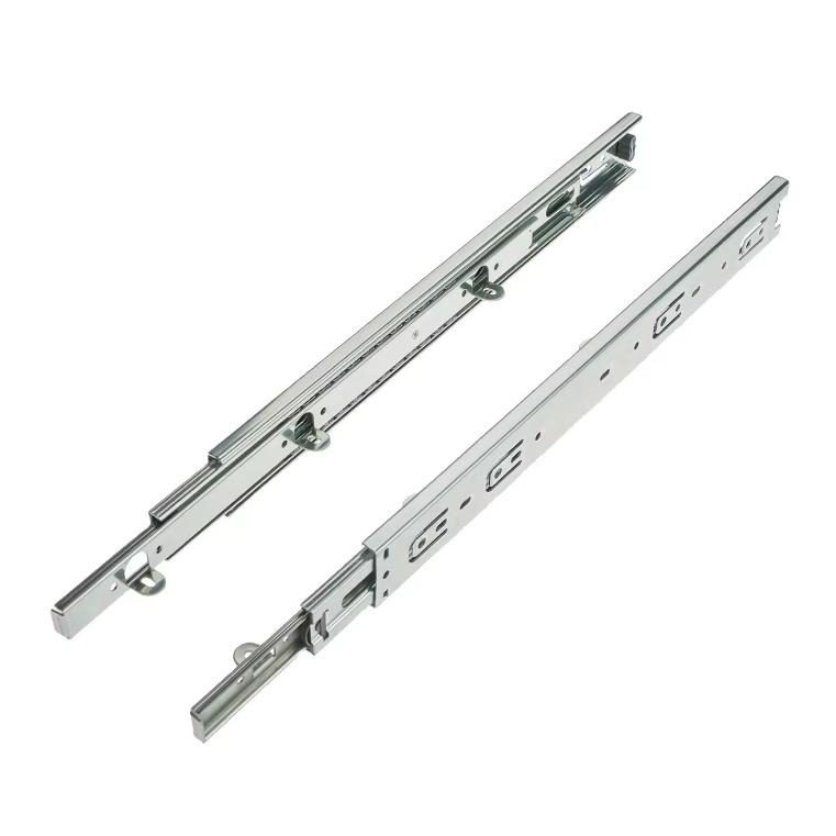 Customization 45mm Heavy Duty Drawer Slides Soft Closing Drawer Slides with Hooks - Telescopic Rail and ODM