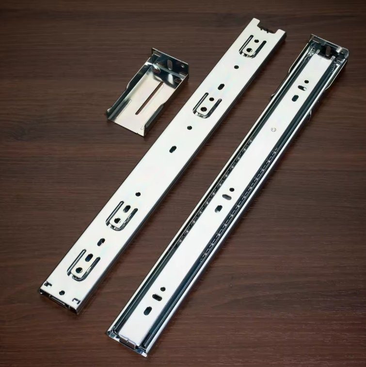 Customization 35mm Strong Push Furniture Hardware Bracket Drawer Slides - Telescopic Rail and ODM