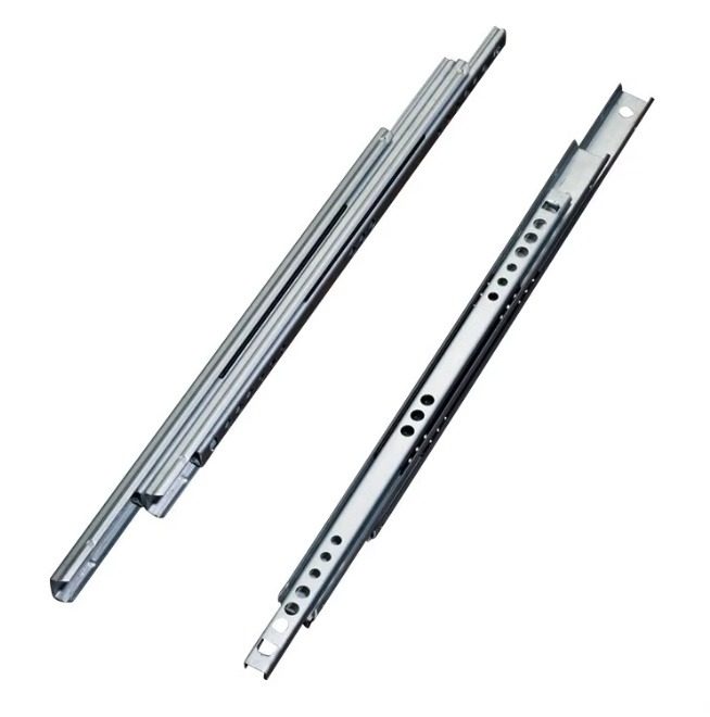 17mm Double Deck Mini Telescopic Furniture Two Way Travel Ball Bearing Slide - Two Way Travel Slide and Mini Ball Bearin