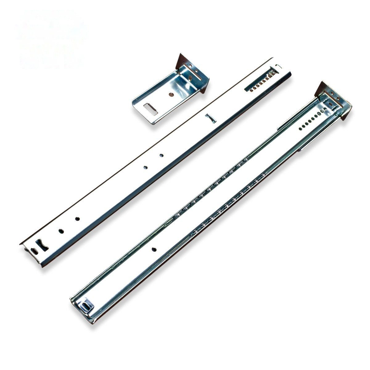 35mm Ball Bearing Slides Strong Pull Telescopic Rails with Rear Mount Bracket - Ball Bearing Drawer Slides and Strong Pu