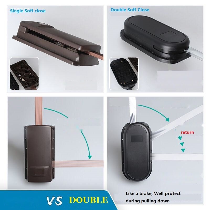 Custom High Quality Soft Close Pull Down Wardrobe Lifter Closet Garment Clothes Hanger Clothes Racks Organized System fo