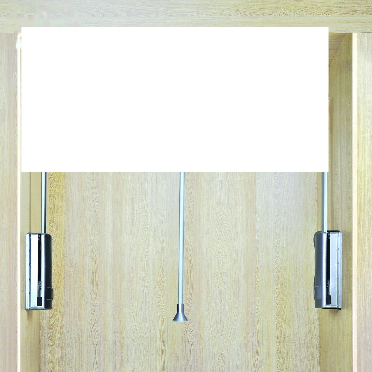 G18 Silver Single Soft Close Pull Down Wardrobe Lifter Clothes Organization Rack Hanger for Wardrobe - Clothes Hanger an