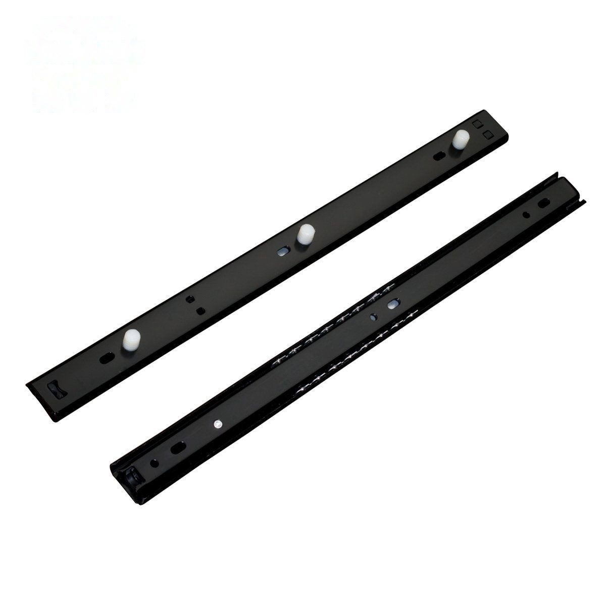 27mm Light Duty Plastic Drawer Slides Telescopic Slide Rail with Ball Bearing - Drawer Telescopic Channel and 27mm Light