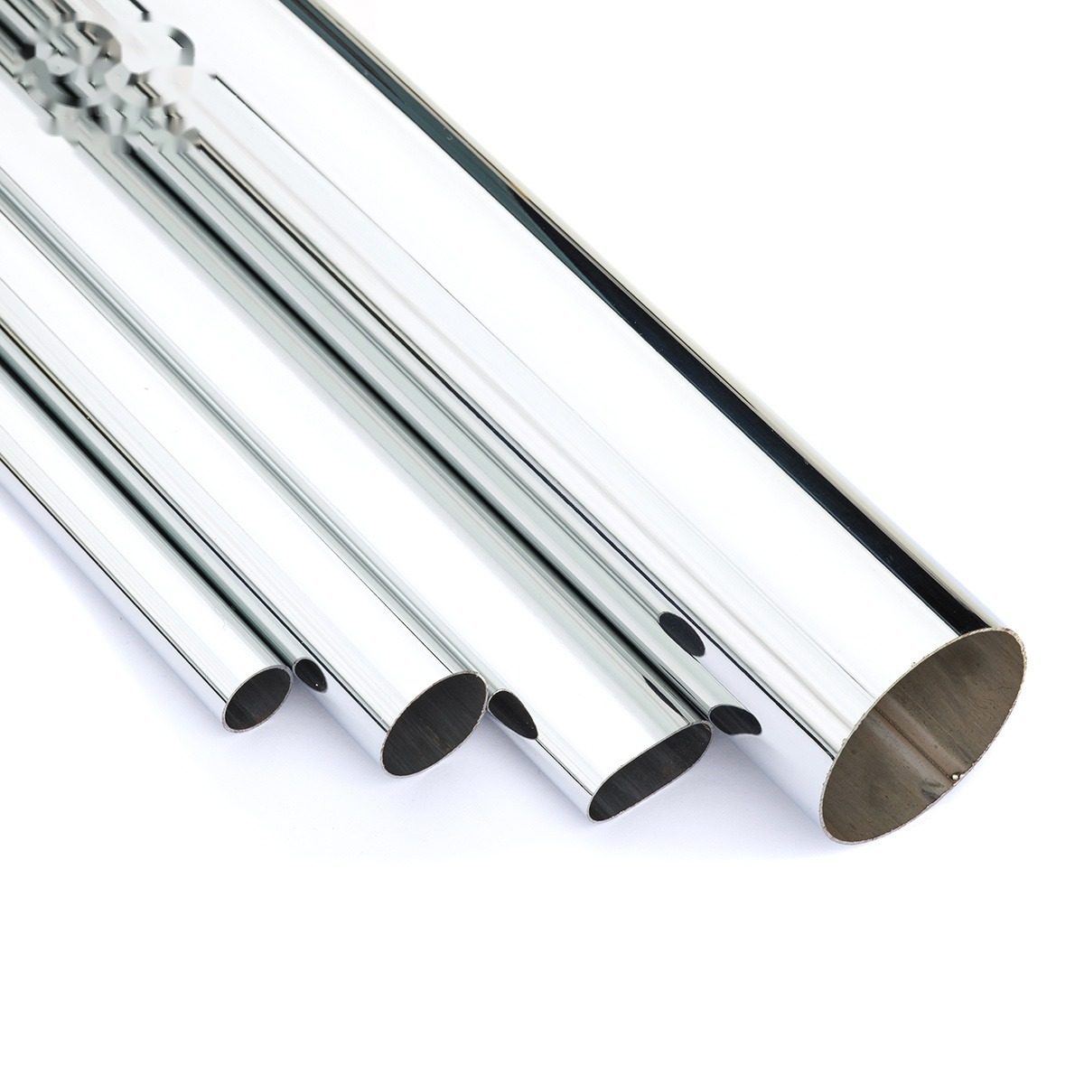Wardrobe Garment Chrome Round /Oval Steel Hanging Clothes Rail Closet Rod Wardrobe Tube Hanger Rack - Clothes Hanger and