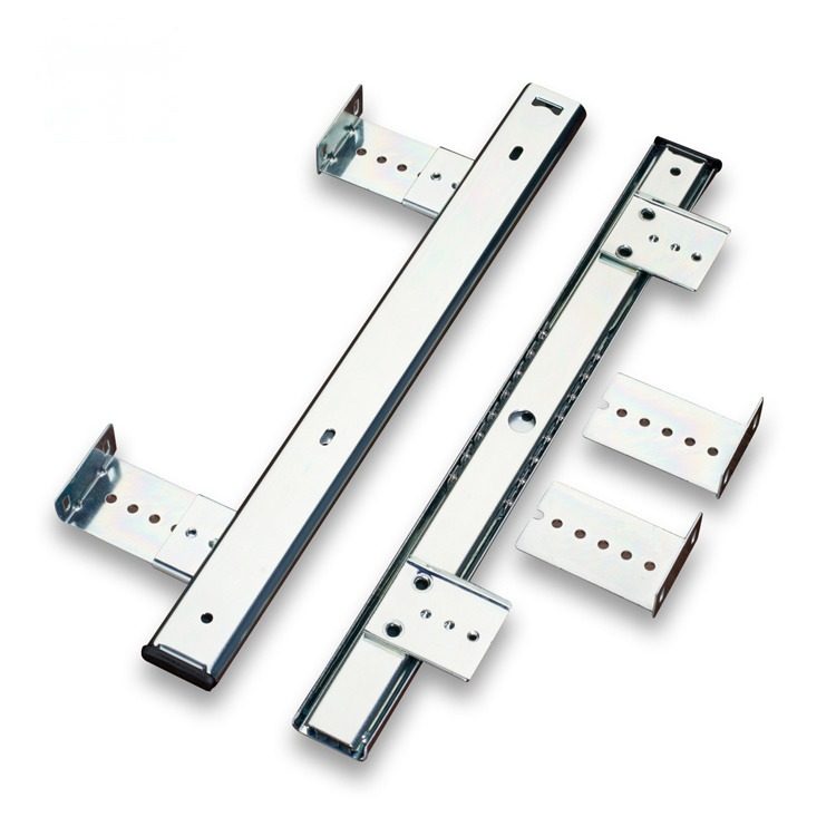 Hot Sale Cabinet Hardwares 27mm Zinc Plated Computer Keyboard Single Extension Slides with Screws - 2026 Drawer Slides,