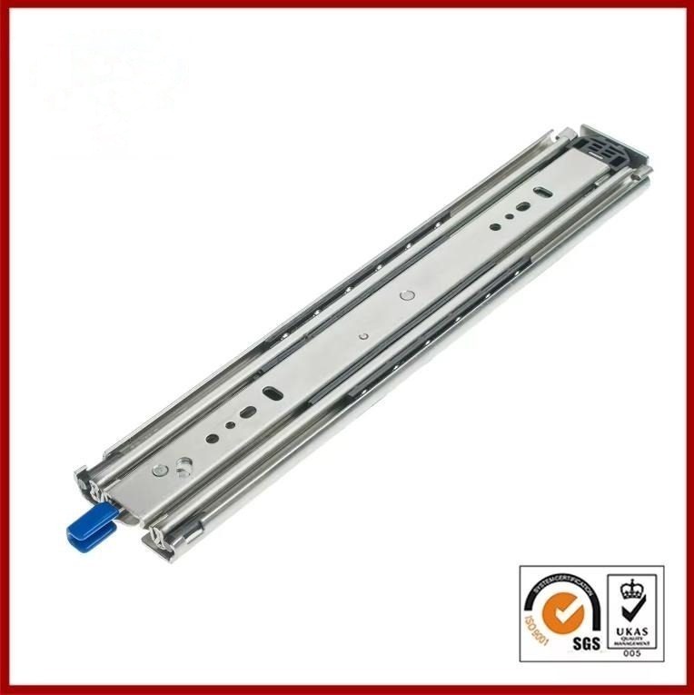 Convenient ODM 76mm Ball Bearing Furniture Hardware Lock-in Lock-out Drawer Slides - Drawer Slides and Drawer Slide