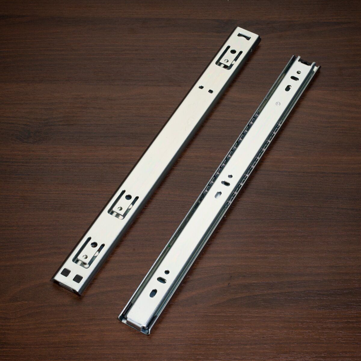 35mm Ball Bearing Drawer Sliders Kitchen Cabinet Sliding Rails with Bayonet Basket - 35mm Basket Slides and Basket Ball