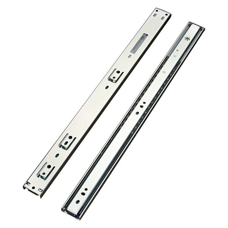 36mm 3 Section Soft Closing Full Extension Ball Bearing Slides for Kitchen - 36mm Soft Close Slides and 3 Section Quiet